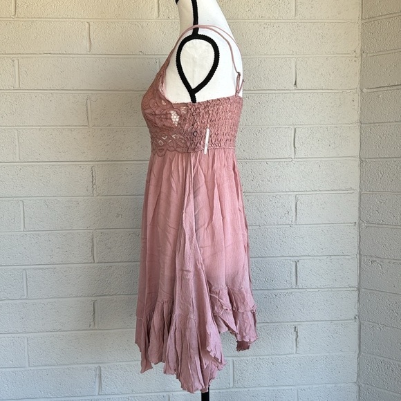 NWT Free People Adella Slip Dress in Rose - Picture 5 of 13